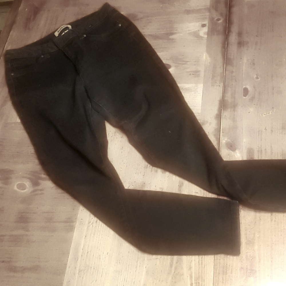 Blue rise black skinnny stretch jeans size 9